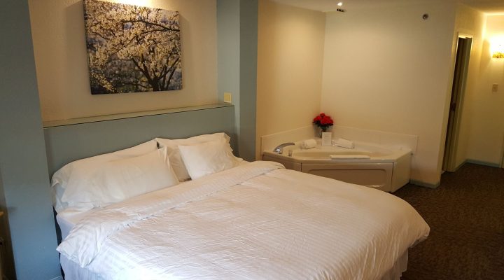 Comfortable guest room interior at Brook Pointe Resort